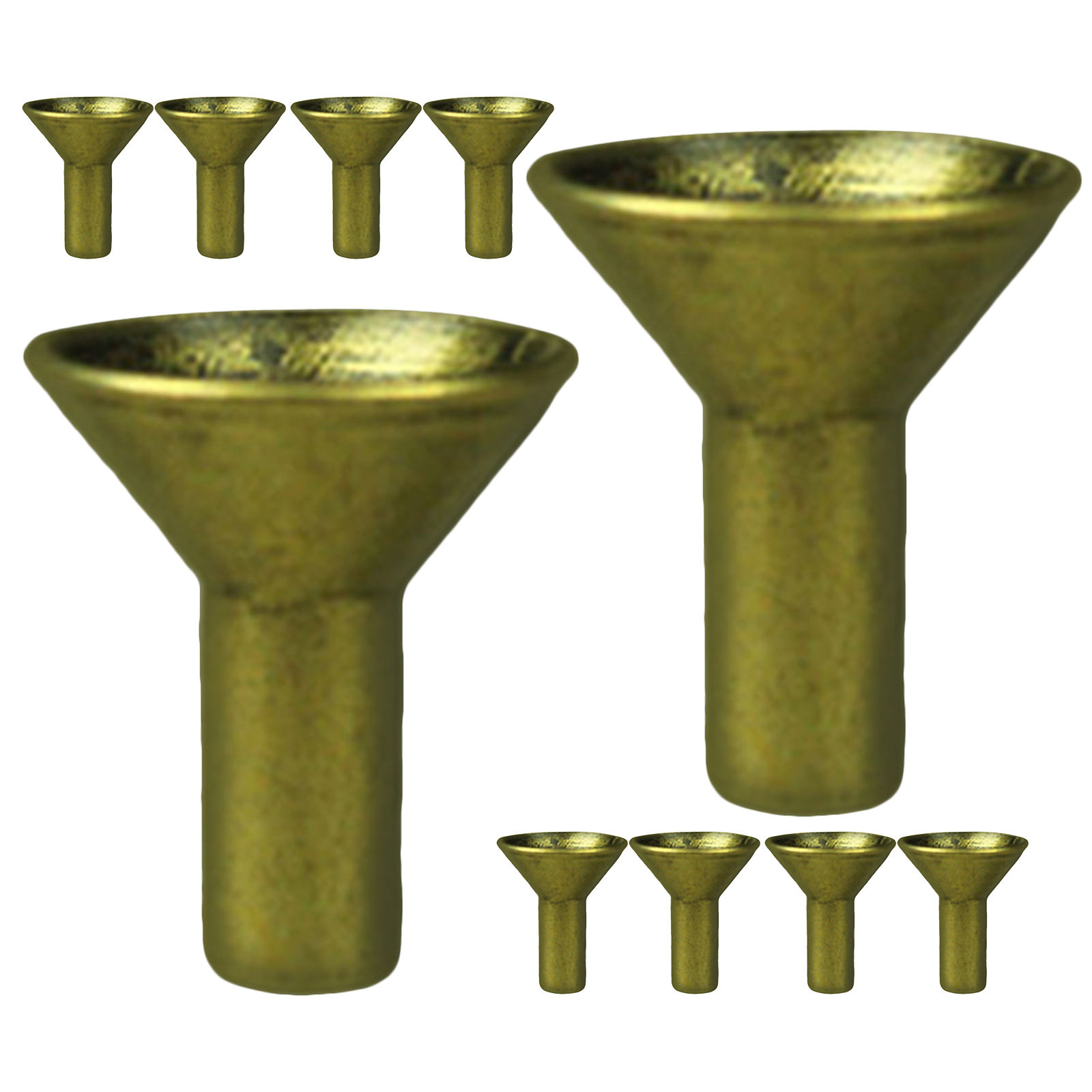 Incense Holder - 10 Stück Metall-Rückfluss-Räucherhalter, Konus-Einsatz, stabiler Räucherbrenner