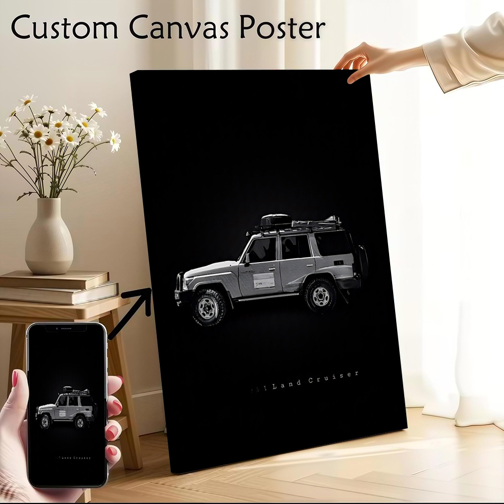 Japanese Fan - Japanisches Auto Land Cruiser Leinwand-Poster Anpassbare