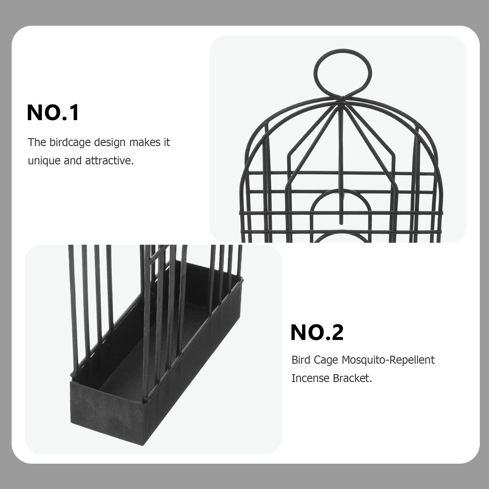 Schwarzer Retro-Eisenvogelkäfi – Incense Holder Bewertung und Preis
