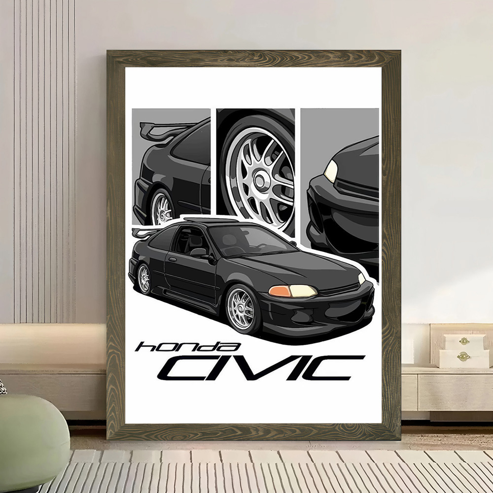 Japanisches Auto Civic Leinwan – Japanese Fan Bewertung und Preis