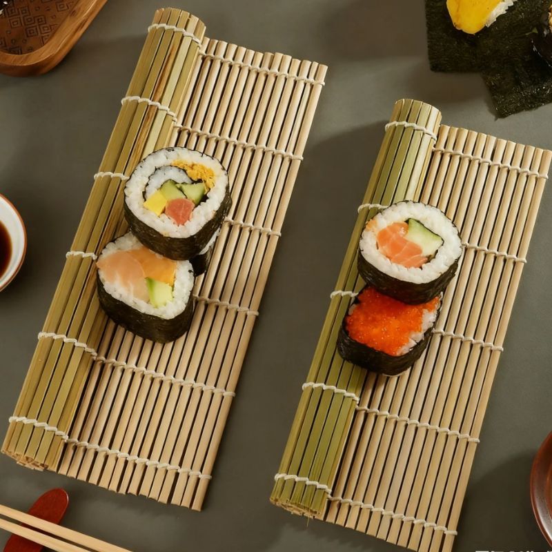 Natürliche Bambus-Sushi-Matte, – Sushi Making Kit Bewertung und Preis