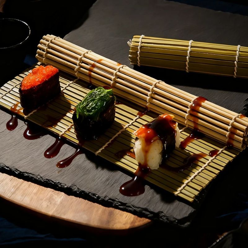 Natürliche Bambus-Sushi-Matte, – Sushi Making Kit Bewertung und Preis