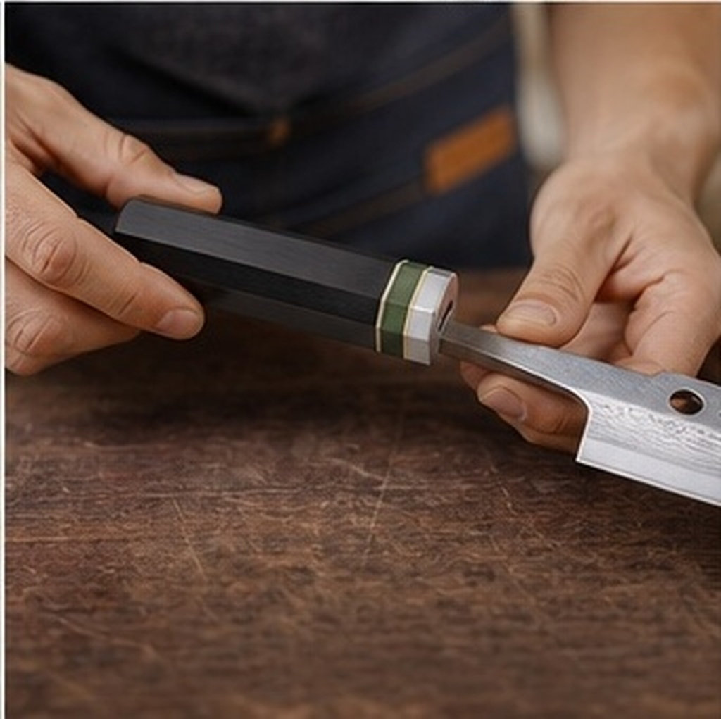 Achteckiger Ebenholz-Küchenmes – Japanese Knife Bewertung und Preis